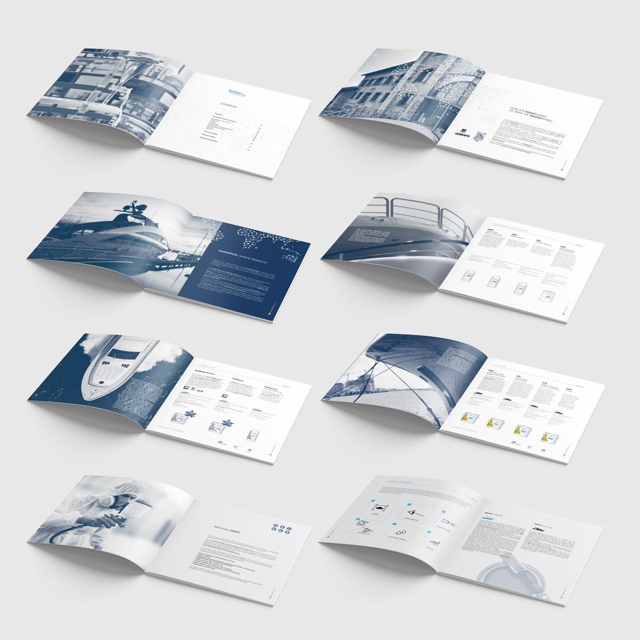NanoPhos Yachting brochure design