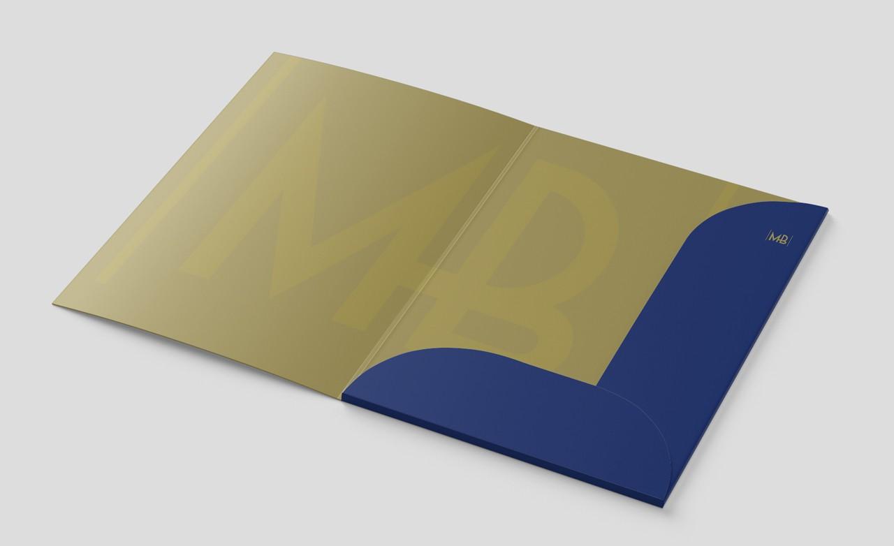 Mythical Blue Santorini folder design
